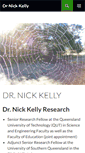 Mobile Screenshot of nickkellyresearch.com
